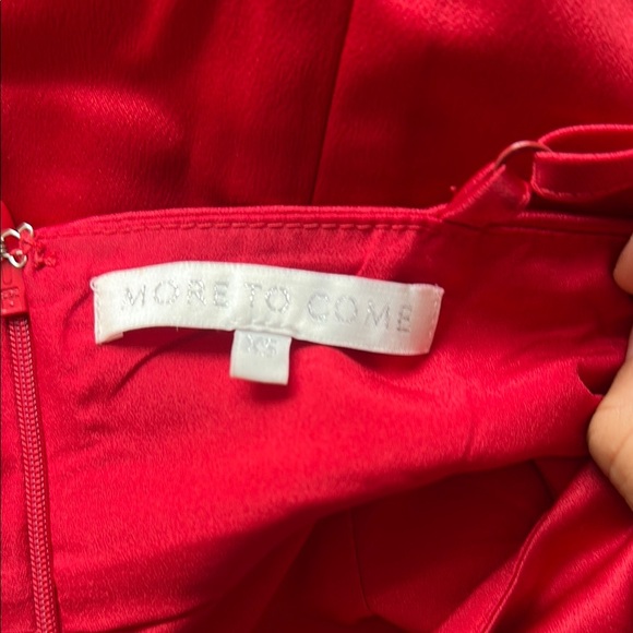 Red Spaghetti Strap Cutout Sundress Cocktail - Picture 3 of 3